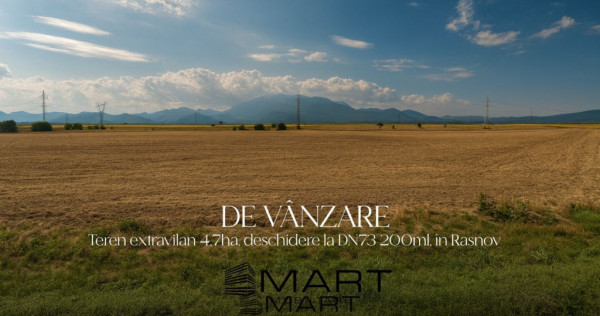 Teren extravilan/agricol 47000mp &icirc;n R&acirc;șnov