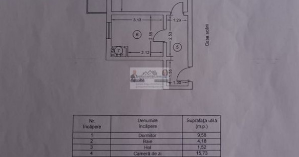 Apartament 2 camere ultracentral, etaj 2