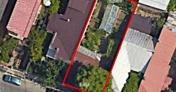 Teren 250 mp, deschidere 10m, Antiaeriana, casa demolabila