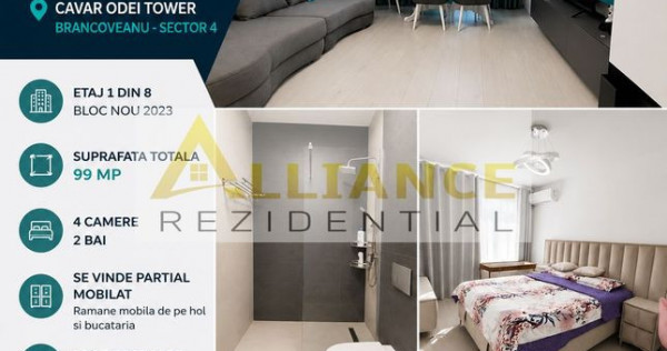 | Apartament 4 Camere | 2 Bai | Cavar Odei Tower | Branco...