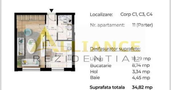 Popesti Metrou Berceni Garsoniera Decomandata