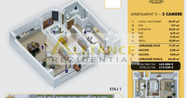 {Metrou Berceni doar 5 minute} | Apartament 3 camere |