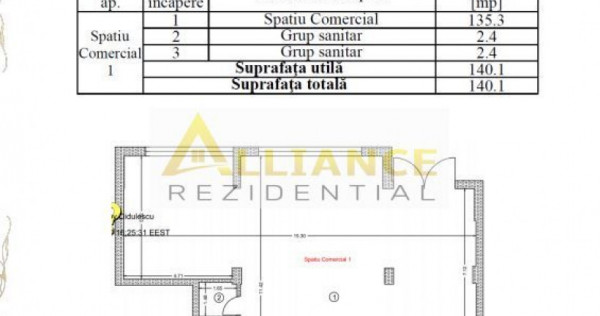 SPATIU COMERCIAL - 140 mp | Investitie cu chirias existent