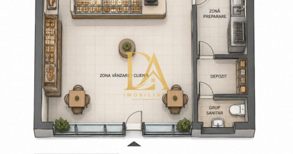 Spațiu Comercial Stradal de &Icirc;nchiriat &ndash; 40 mp Timpuri...