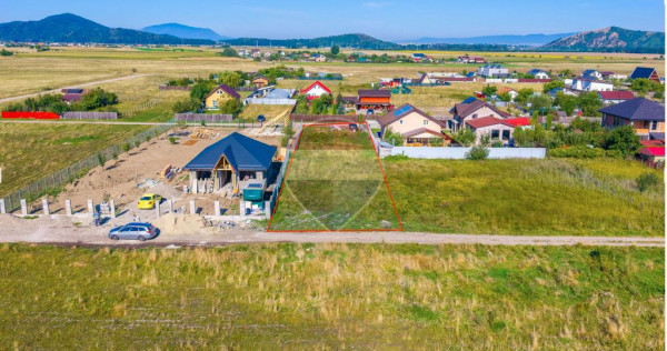 Teren intravilan 1.000 mp de v&acirc;nzare &icirc;n Hărman &ndash; COMISION 0%