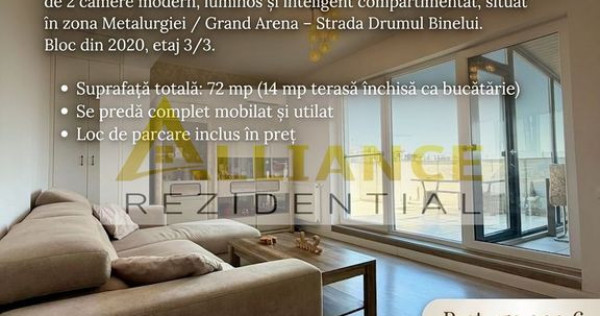 EXCLUSIVITATE | Apartament 2 camere + terasă + parcare ?...