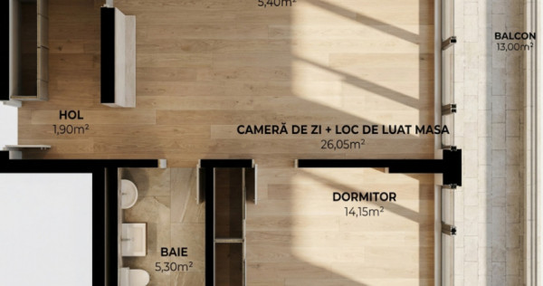 OPORTUNITATE! Ansamblu NZEB! 2 Camere si terasa, Dambul-Rotu