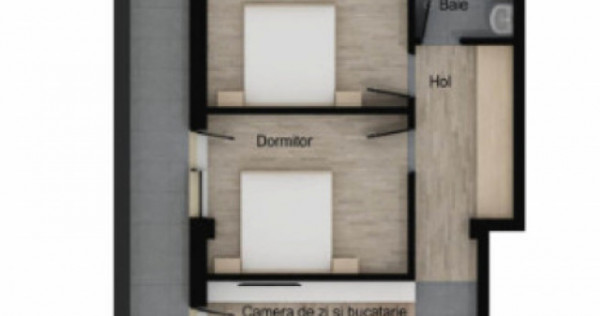 Apartament de 3 camere, 62 mp utili, 35 mp terasa, 2 bai, Mu