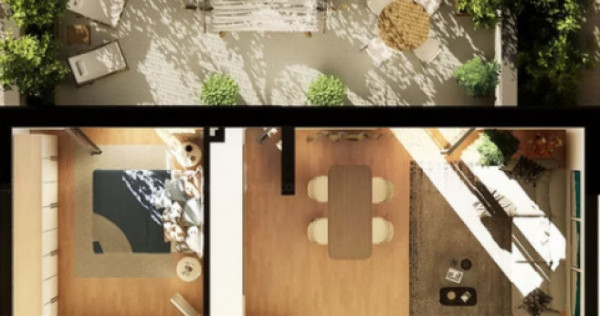 Apartament 2 CAM, SU 58.11MP 1 GRADINA, zona INTRE LACURI