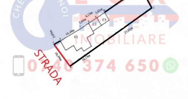 ID 6386 Casă cu teren - Strada Mahmudiei