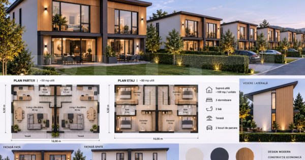 Teren 55 ari, Urbanism 7 Duplex P+E zona