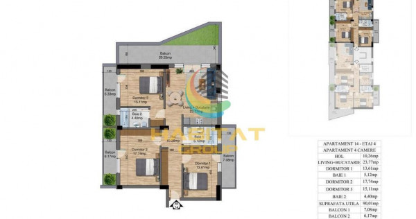 4 camere Bloc Nou - 500m pana la intrarea in parc si metrou