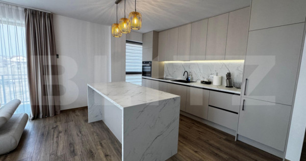Apartament premium cu 2 camere, balcon pe colț și parcare