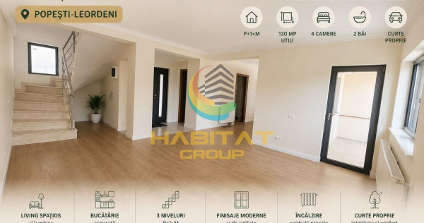 V&acirc;nzare Casa Tip Triplex 130 mp P+1+M | Popești Leordeni