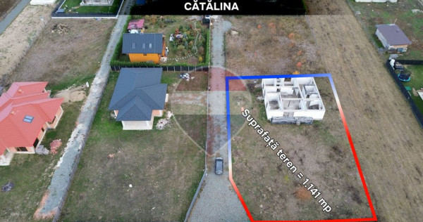 CASA la rosu + 11 arii teren