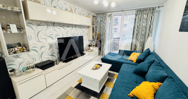 Apartament 3 camere de vanzare MOBILAT UTILAT 2 bai 1 parcar
