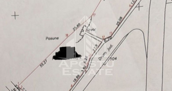 La izvor, teren intravilan de vanzare, 3260mp, Hunedoara