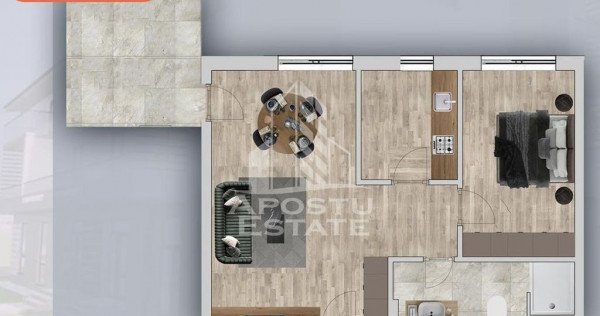 Apartament cu 2 camere in Chisora /Giroc