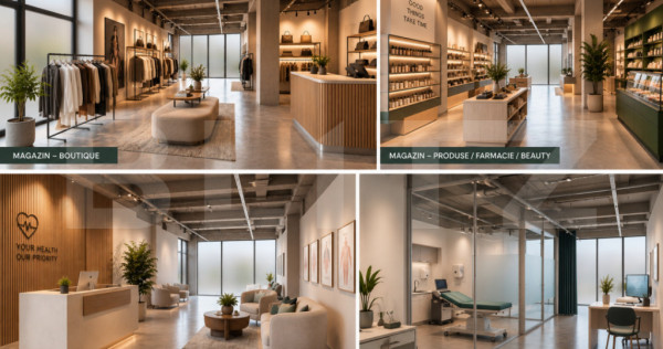 Spațiu comercial, 210 mp, terase 152 mp, zona Giroc