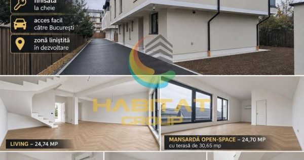 V&acirc;nzare Duplex in Popești-Leordeni, Strada Astrelor | P+1+M | Curte 120 mp