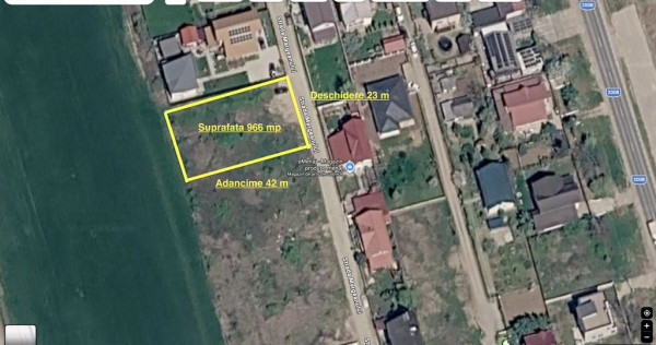 Teren intravilan 966 mp, Balotești, Ilfov