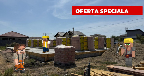 Duplex, 4 camere, 115mp utili, 350 mp teren, garaj - Mosnita
