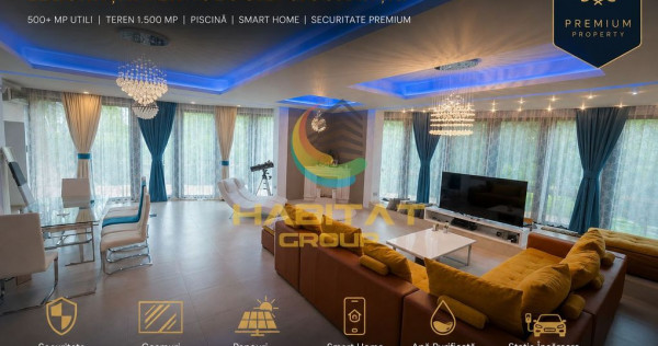 Vila EXCLUSIVISTA S+P+1 | 500 mp SU | Piscina | Smart Home | Popești Leordeni