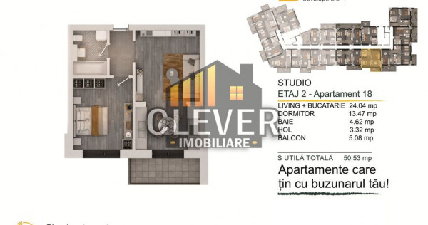 Apartament 2 camere Pallady, 51 mp, Comision 0% Ideal investitie