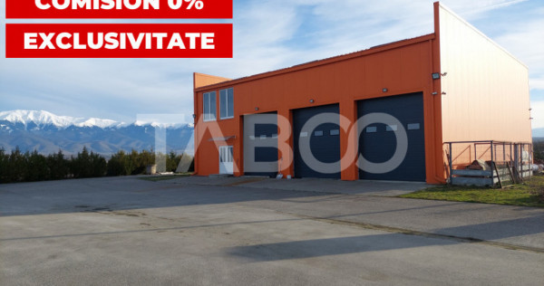 Hala industriala cu teren de 12000 mp Bradu Sibiu