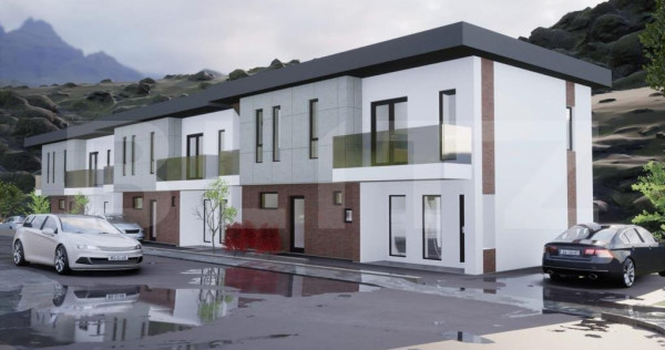 Casa cuplata, 4 camere, 110mp, teren 130mp, complex de case,