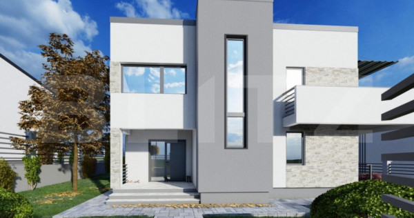 Casa design modern, 157 mp, vedere spre lac, Valea Adanca