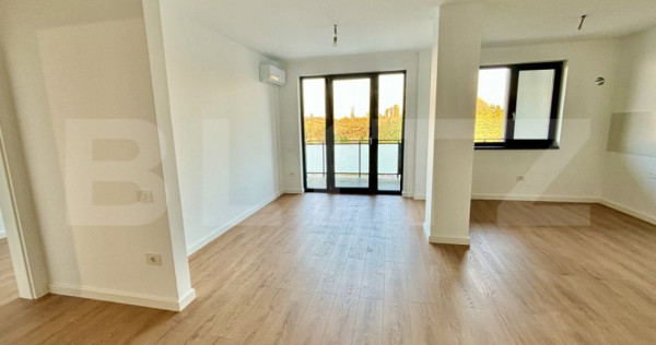 Apartament luminos cu 2 camere,54,5mp utili terasa 9,5 mp,