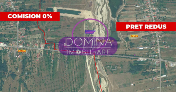 Teren situat în comuna Runcu, în apropiere de DN 67 D