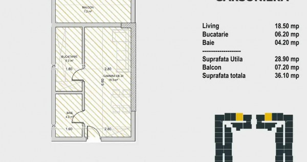 Garsoniera Tip 09A - EGO Berceni 12 - Bloc 7