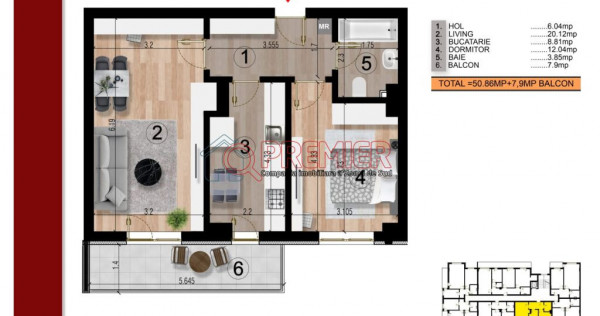 Bloc nou - 2 camere decomandat - Metrou Berceni