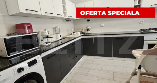 Apartament 4 camere, decomandat, mobilat si utilat