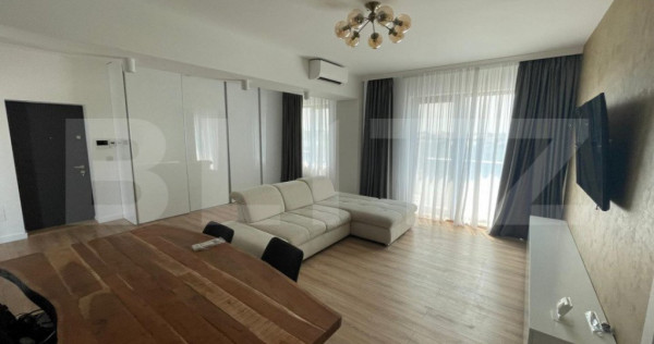 Apartament 2 camere, open space, cu terasa, 83 mp, zona Vete