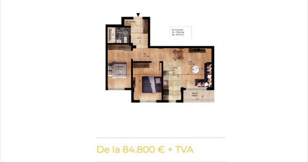 Apartament 3 camere Pantelimon 65.97 mp utili