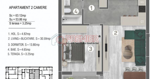 Sector 4 Apartament Finializat 2 Camere Metalurgiei -