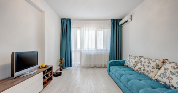 Apartament 2 camere mobilat si utilat cu loc de parcare