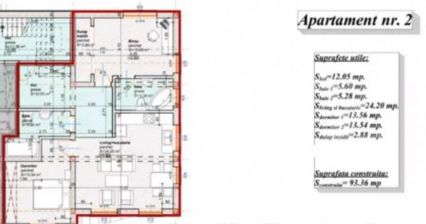 Apartament 3 camere, 78 mp utili- l&acirc;ngă Parcul Municipal