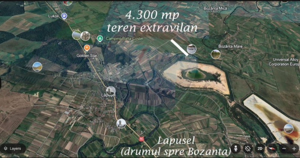 4.300 mp TEREN de vanzare în Lapusel / Drumul Bozanta