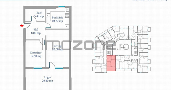 Apartament 2 Camere | 77 mp | Bloc Nou | Metrou Pacii / P...