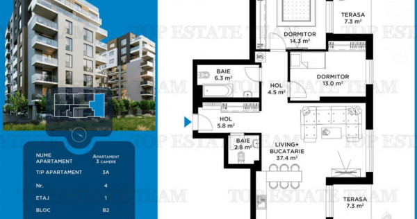 Bucurestii Noi/Straulesti | Bloc nou construit la standarde