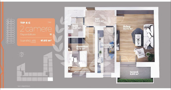 Apartament 2 camere | Decomandat | Metrou | Prețuri Prom...