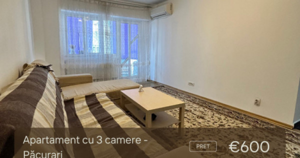 Apartament spatios cu 3 Camere de inchiriat - Pacurari