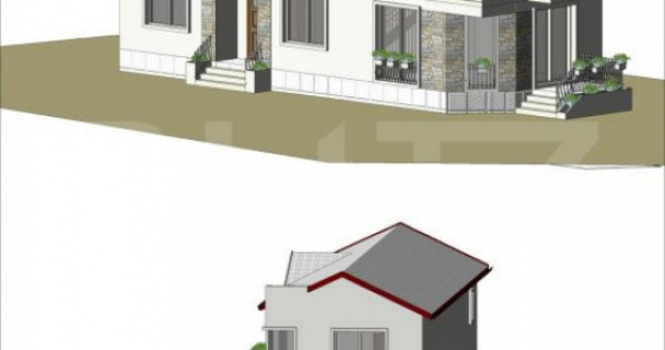 Casa la rosu, cu 4 camere, 145 mp utili, 356 mp teren, zona