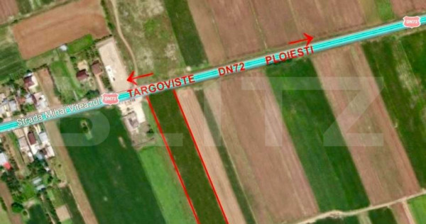 Teren 8.044 mp (1.828 mp intravilan + 6.256 mp arabil), desc