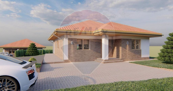 DE VÂNZARE – Casă modernă pe un singur nivel, Tăuț...