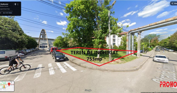 Teren de inchiriat - str. Stadionului - 753mp